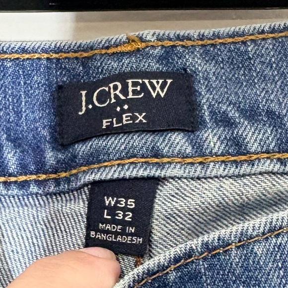 J.Crew Flex Slim Comfy Multipurpose In Medium Tinted Wash Denim Jeans Sz 36x32 - Picture 6 of 10